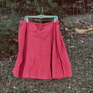 J. Jill Pink Cotton Skirt